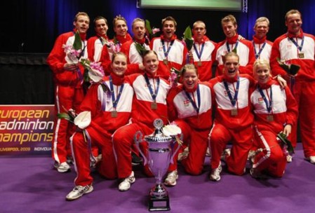 Denmark badminton team